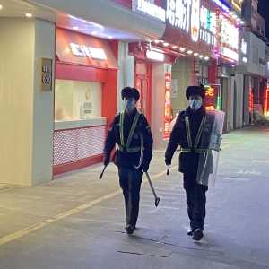 万和城项目安保武装巡逻